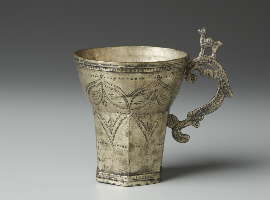 Silver wedding cup