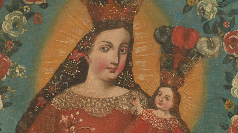 Painting of the Madonna and child