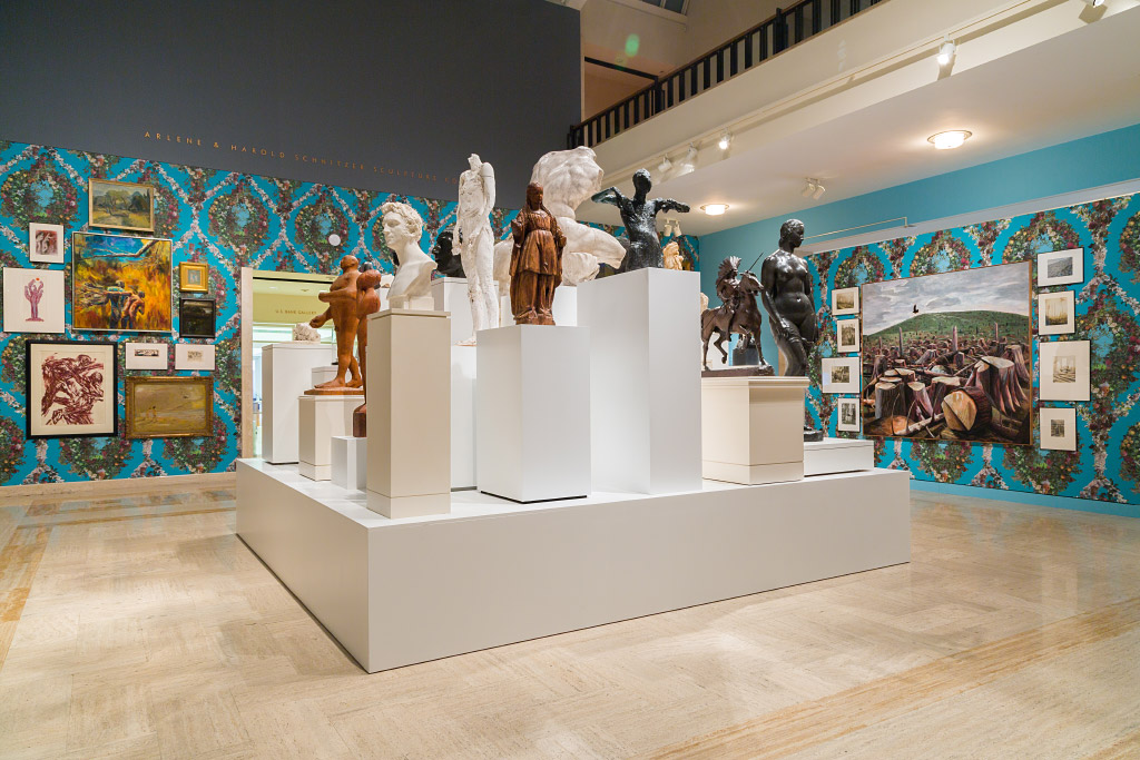 Gallery installation of Fallen Fruit of Portland