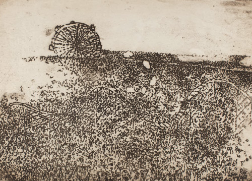 Print of a ferris wheel