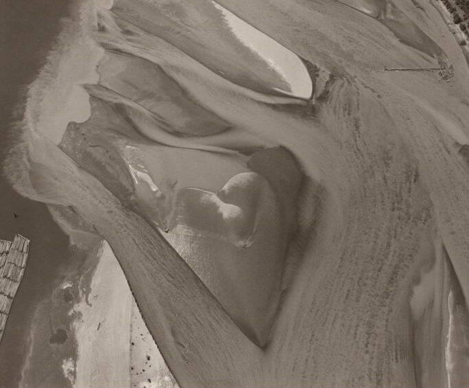 Emmet Gowin, Ash from Mount St. Helens at the Confluence of the Cowlitz and Columbia Rivers, Washington, 1984