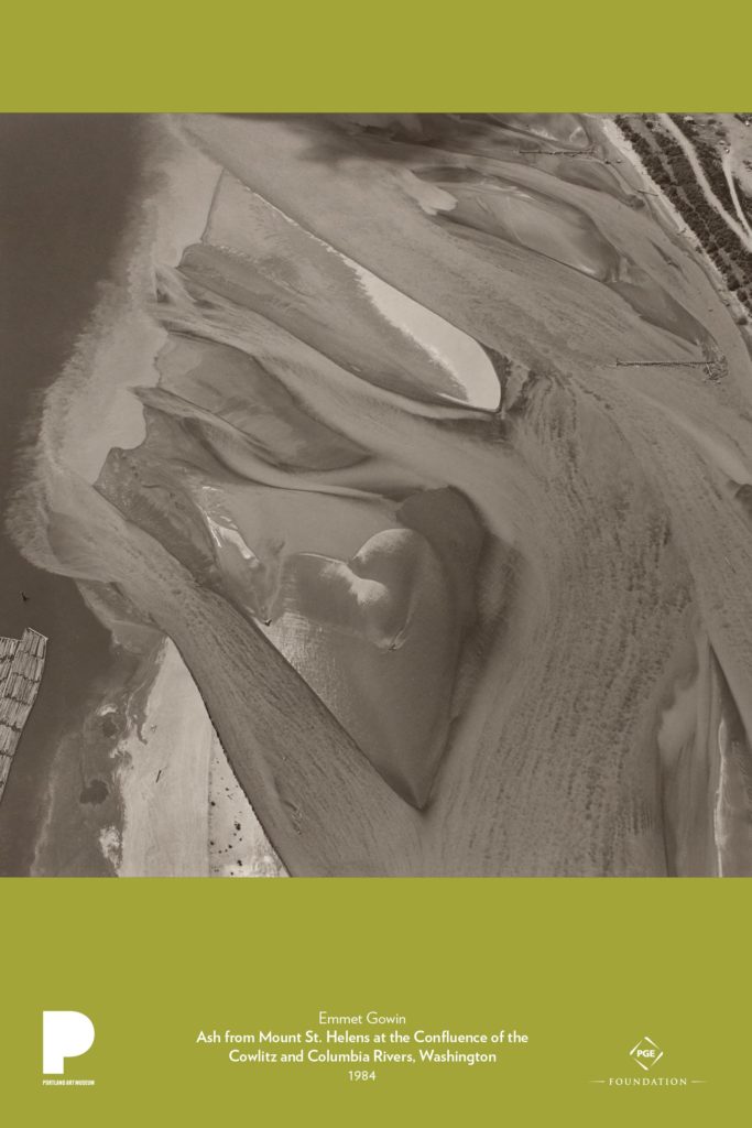 Emmet Gowin, Ash from Mount St. Helens at the Confluence of the Cowlitz and Columbia Rivers, Washington, 1984