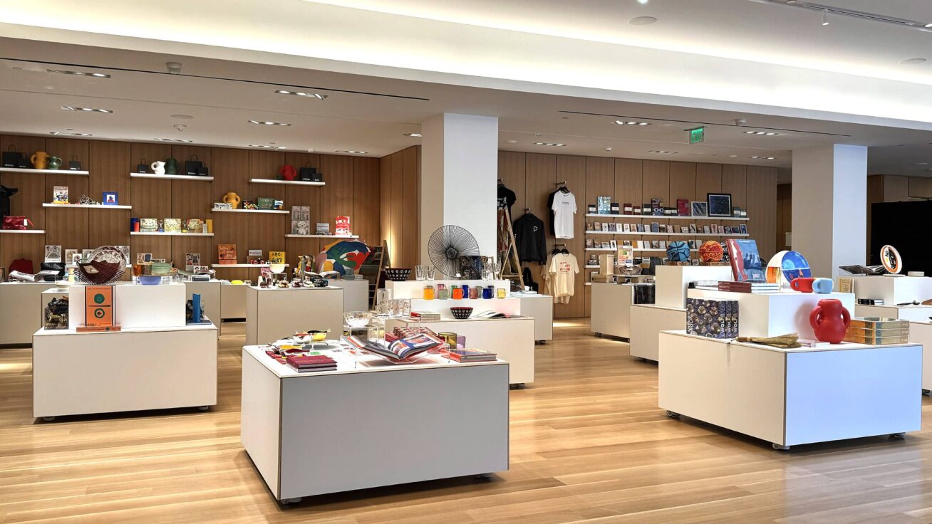 Multiple store displays containing a variety of items.