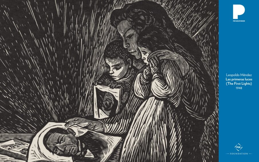 Poster for Leopoldo Méndez, Las primeras luces (The First Lights), 1948