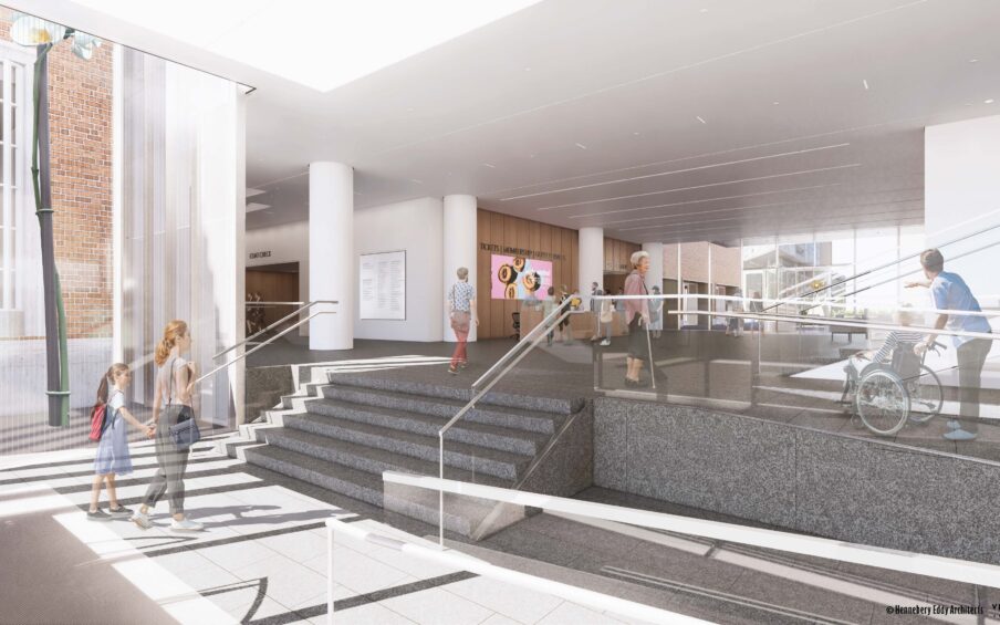 Rothko Pavilion rendering: entry