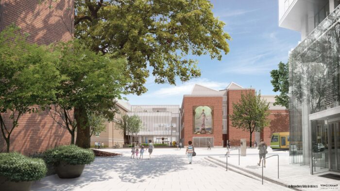 Rothko Pavilion rendering: from 10th Avenue