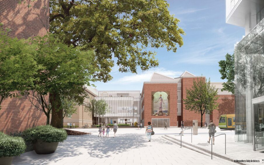 Rothko Pavilion rendering: from 10th Avenue