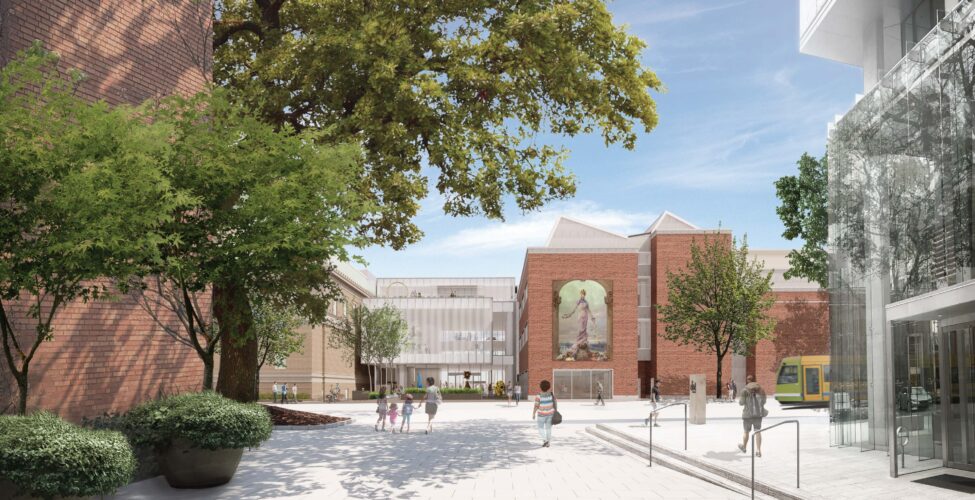 Rothko Pavilion rendering: from 10th Avenue