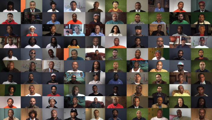 Question Bridge: Black Male, 2012, image courtesy of Hank Willis Thomas Studio.