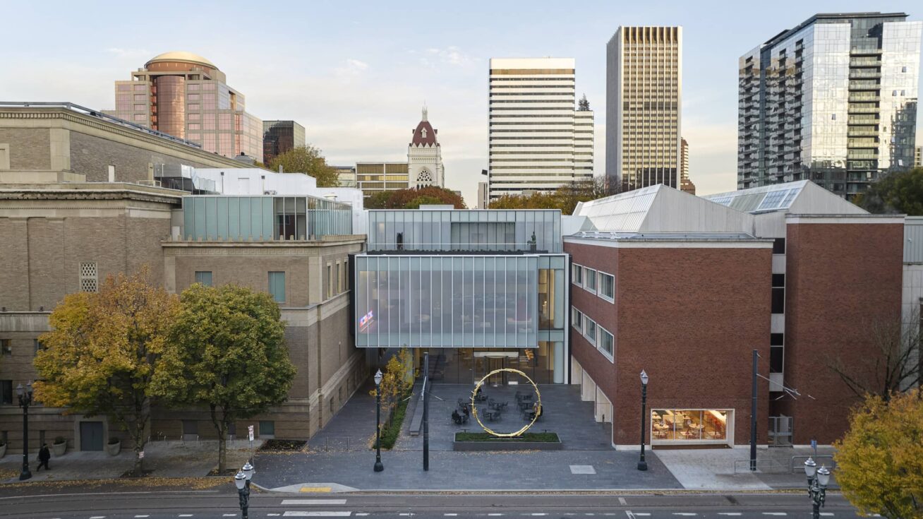 Exterior view of the Portland Art Museum.