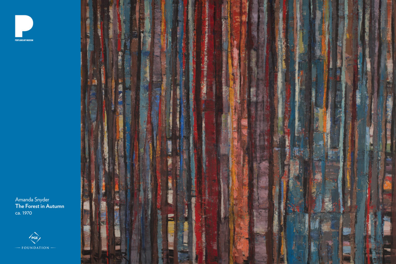 The Forest in Autumn, ca. 1970
Oil on wood
38 x 52 inches
Gift of Blount International, Inc.
Public domain
2012.112.27