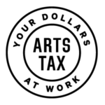 Round logo with text that says Your Dollars Art Work on outer circle and Arts Tax in inner circle
