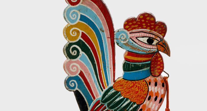 Image of a wooden rooster